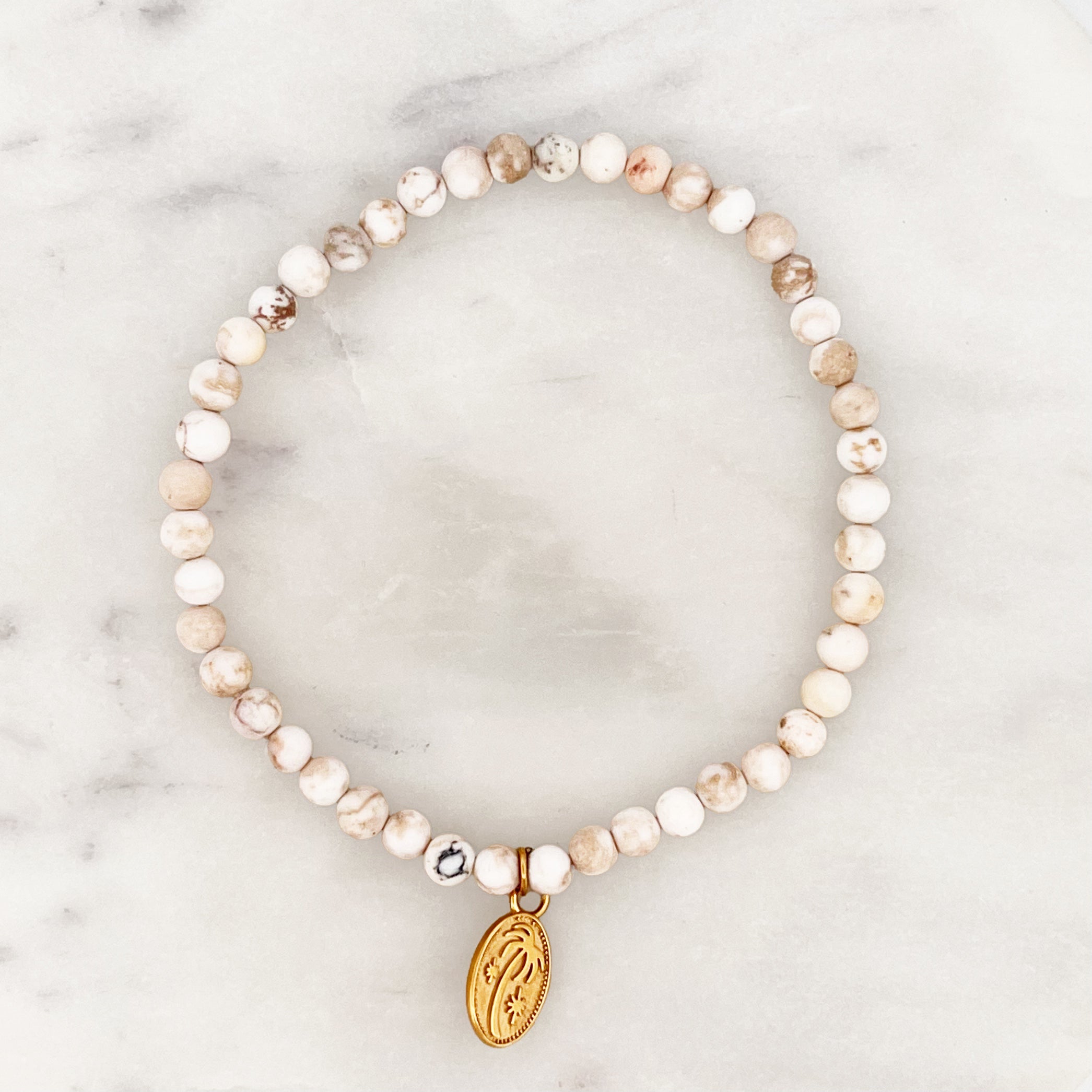 Magnesite Bracelet Palm Amulet