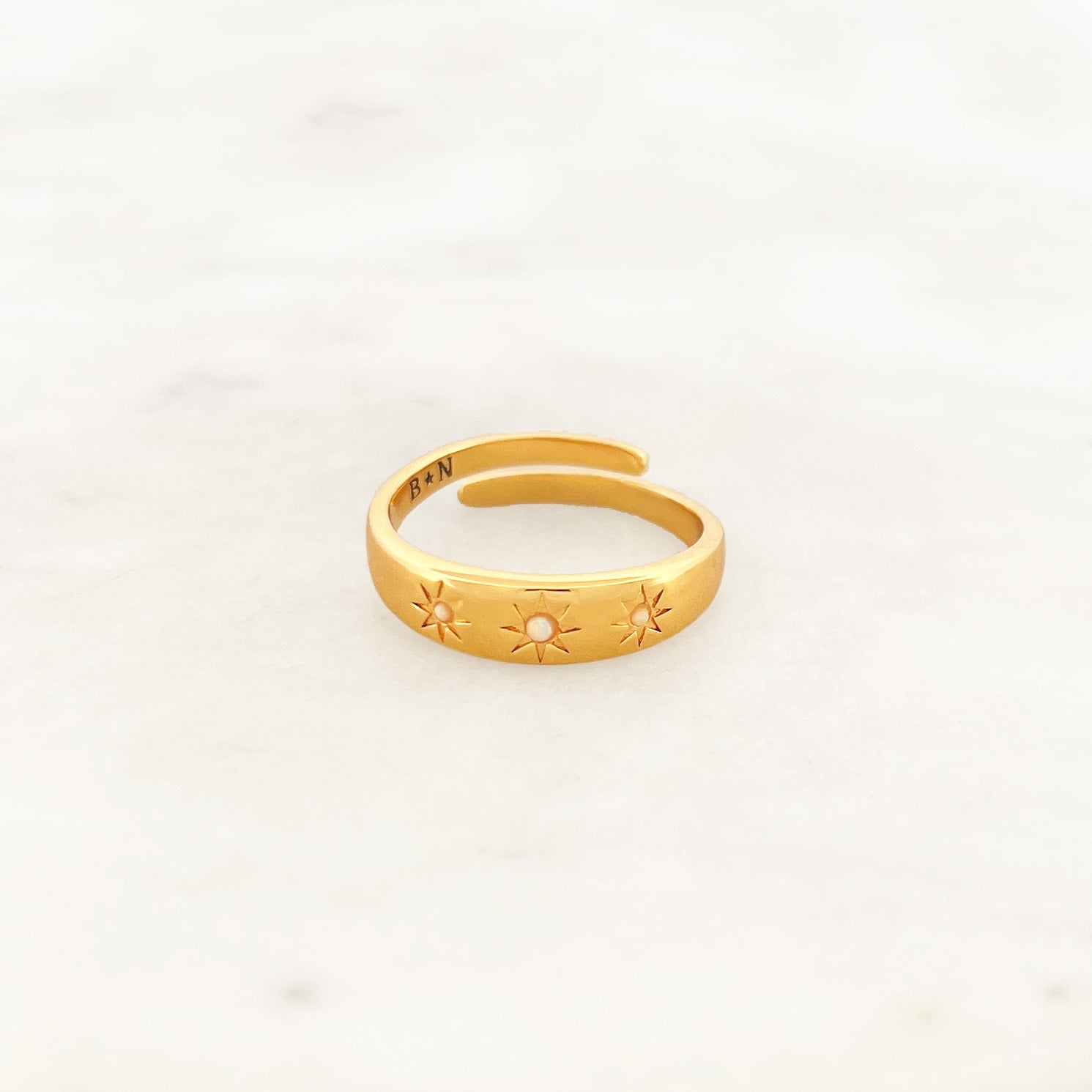 Ring Opal Stars