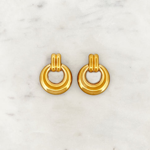 Round Pendant Earstud Set Big