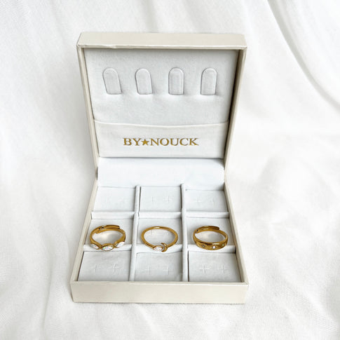 Set opaal ringen