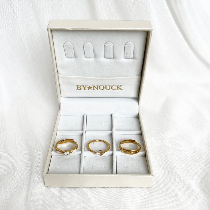 Set opaal ringen