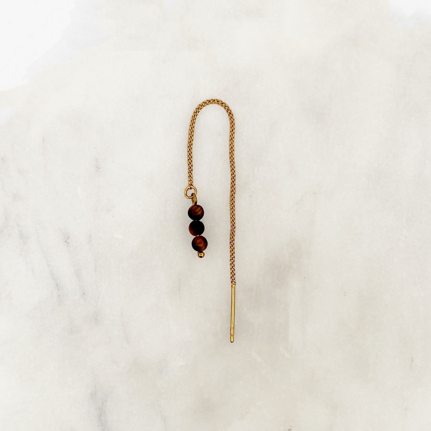Threader Tiger's Eye Beads