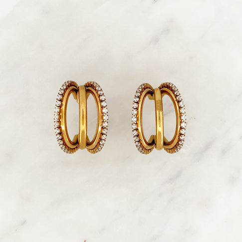 Triple Shiny Hoop Set