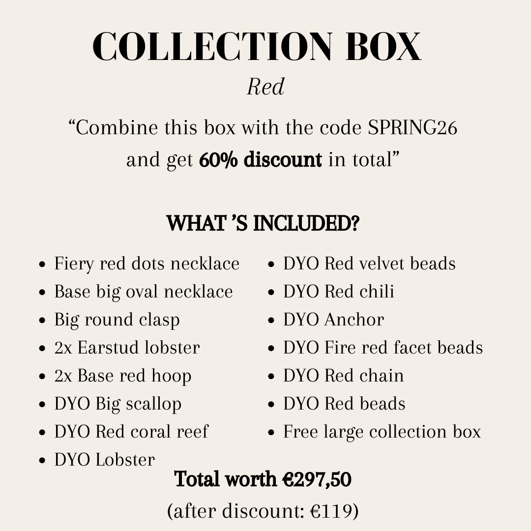 Collection box red