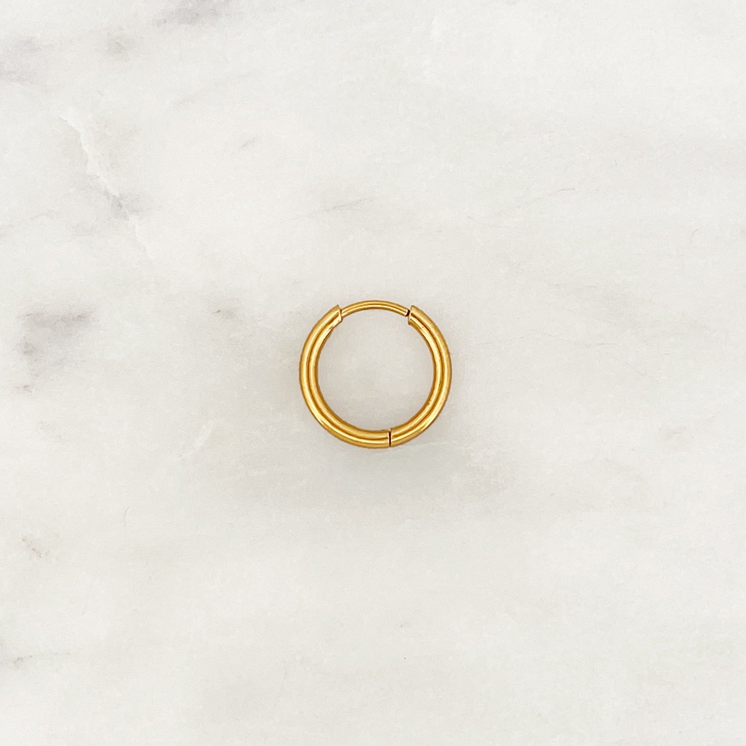 Base Fine Huggie Hoop - ByNouck Jewelry