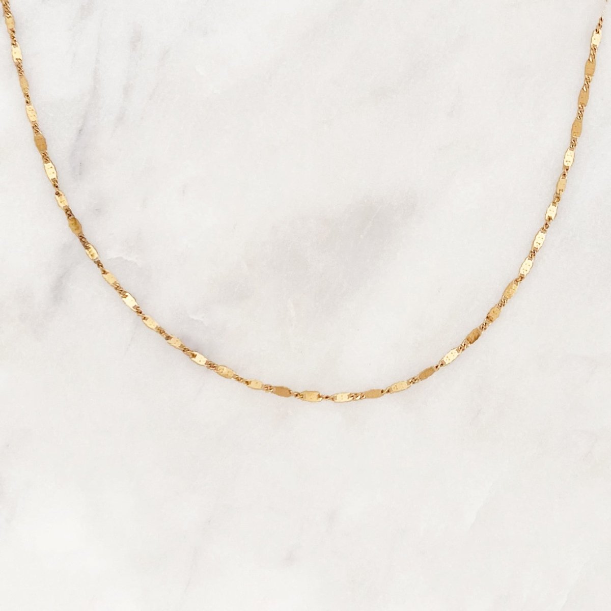 Base Fine Twisted Necklace - ByNouck Jewelry