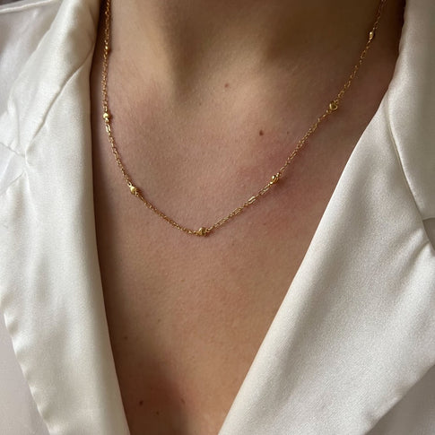 Base Heart Chain Necklace - ByNouck Jewelry
