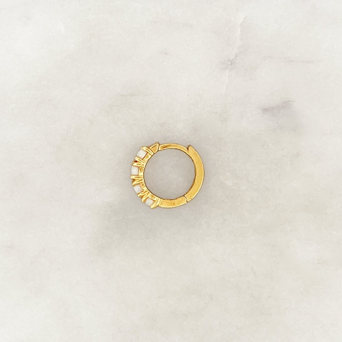 Base Opal Hoop - ByNouck Jewelry