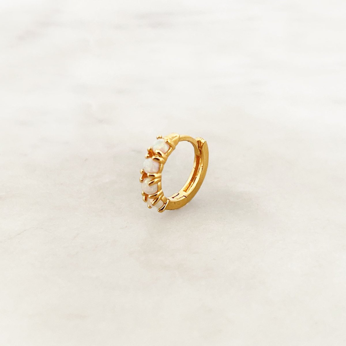 Base Opal Hoop - ByNouck Jewelry