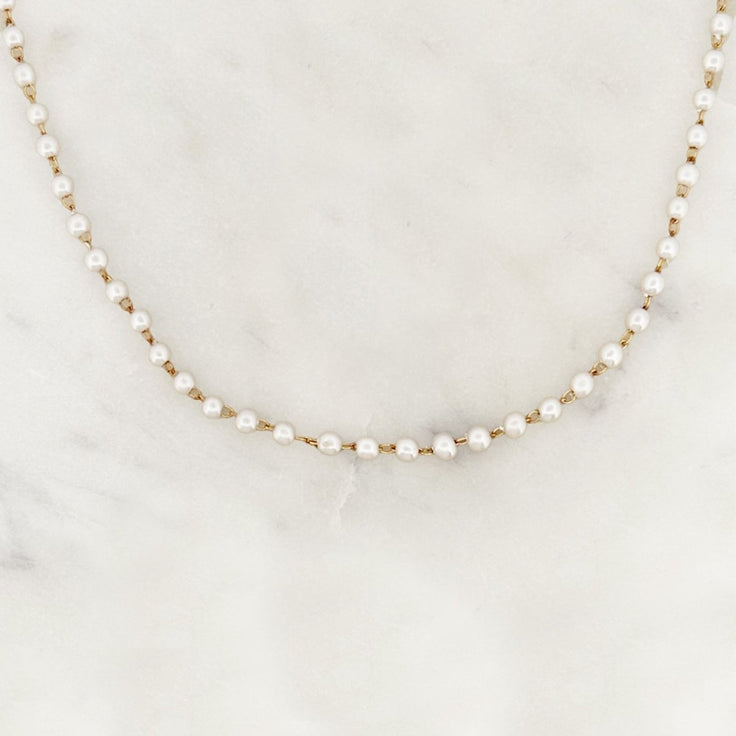 Base Small Pearl Choker - ByNouck Jewelry