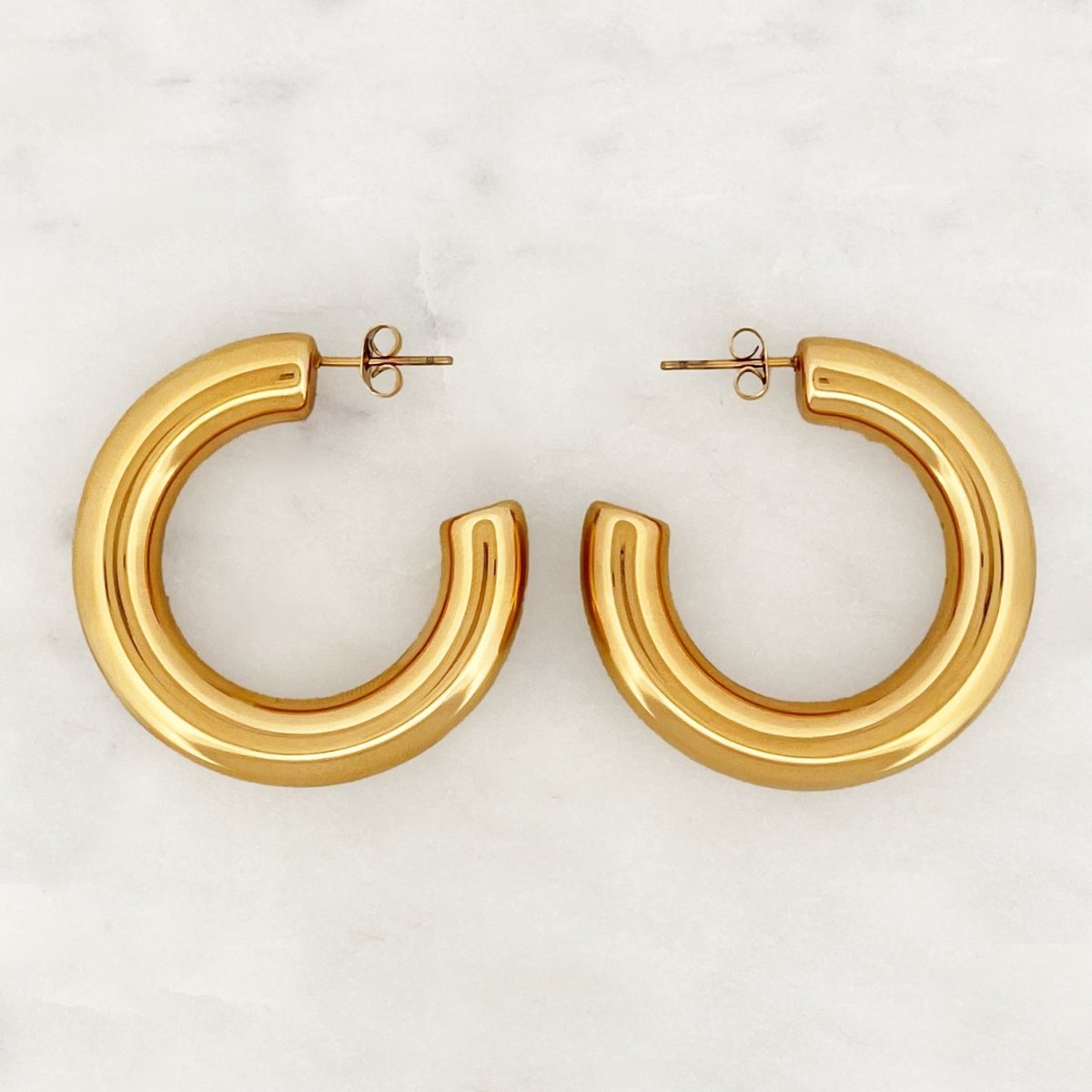 Big Tube Hoop Set - ByNouck Jewelry