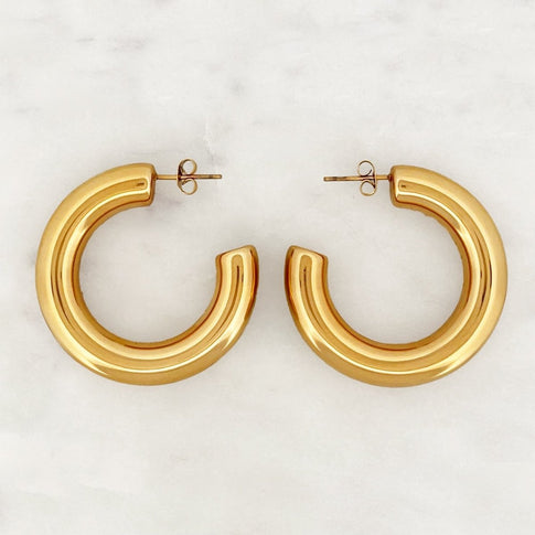 Big Tube Hoop Set - ByNouck Jewelry