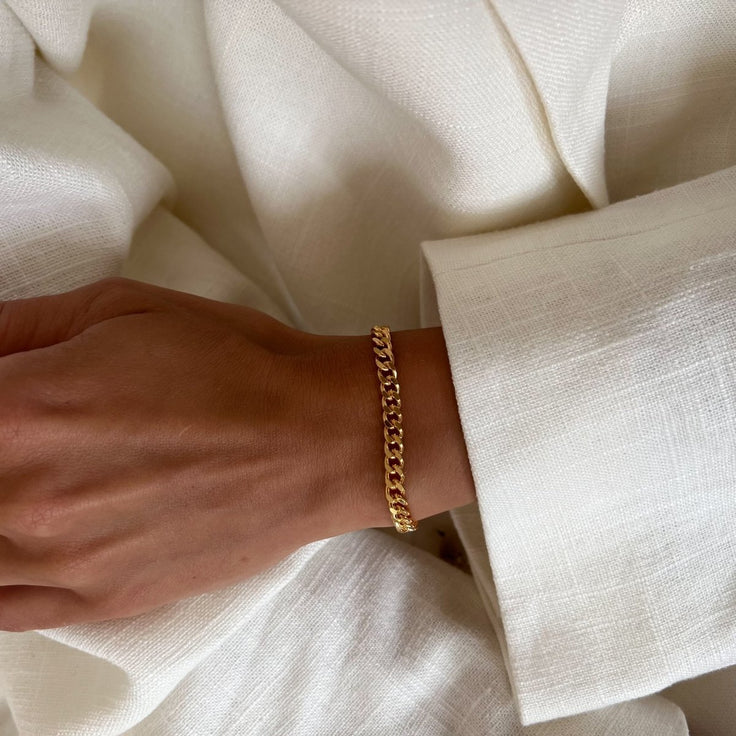 Bracelet Flat Curb - ByNouck Jewelry