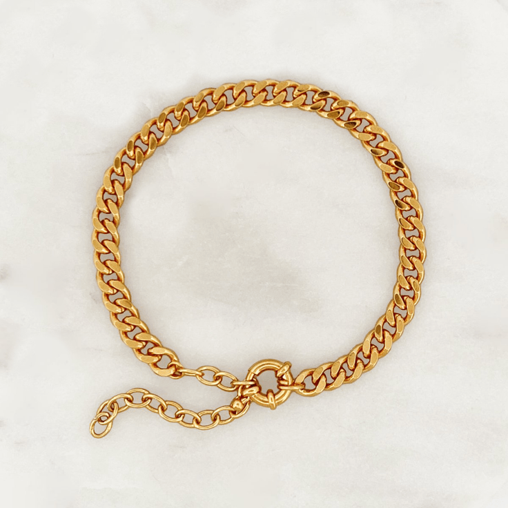 Bracelet Flat Curb - ByNouck Jewelry