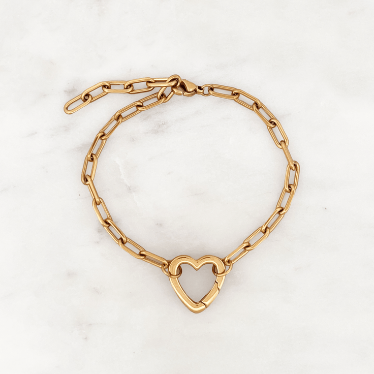 Bracelet Heart Clasp - ByNouck Jewelry