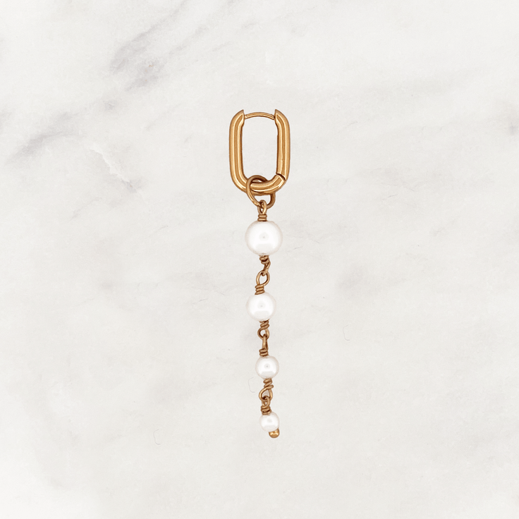 Buxon Hoop Pearl Drops - ByNouck Jewelry