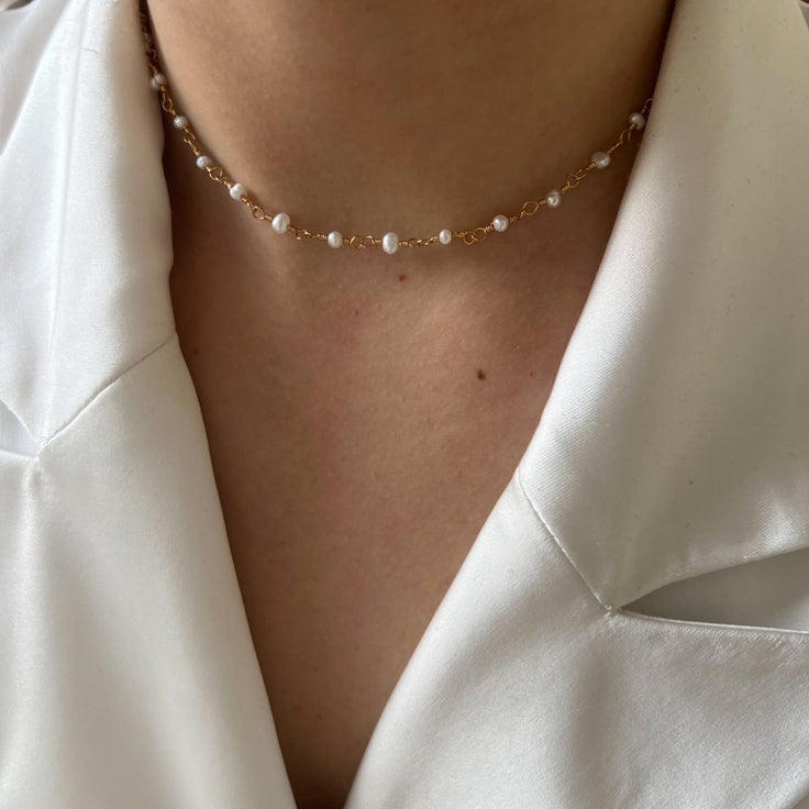 Choker Pearl Chain - ByNouck Jewelry