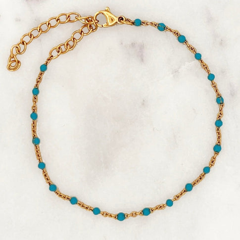 Clear Sky Dots Anklet - ByNouck Jewelry