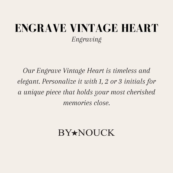 DYO Engrave Heart - ByNouck Jewelry