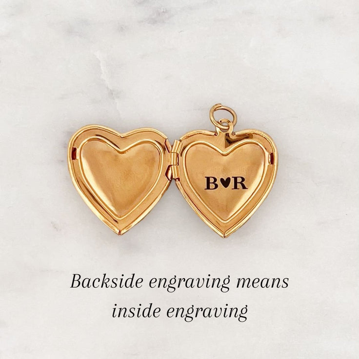 DYO Engrave Heart Medallion - ByNouck Jewelry