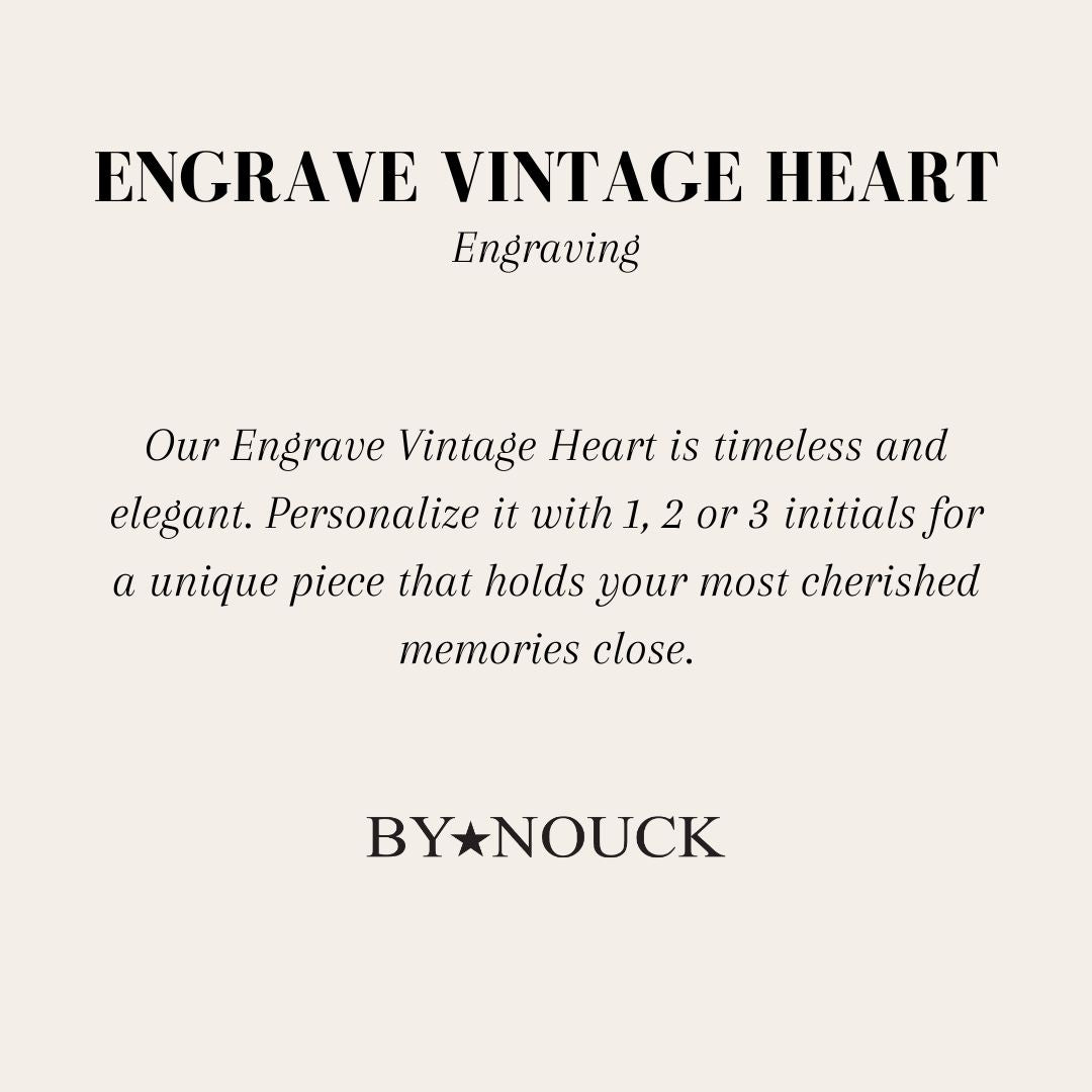 DYO Engrave Vintage Heart - ByNouck Jewelry