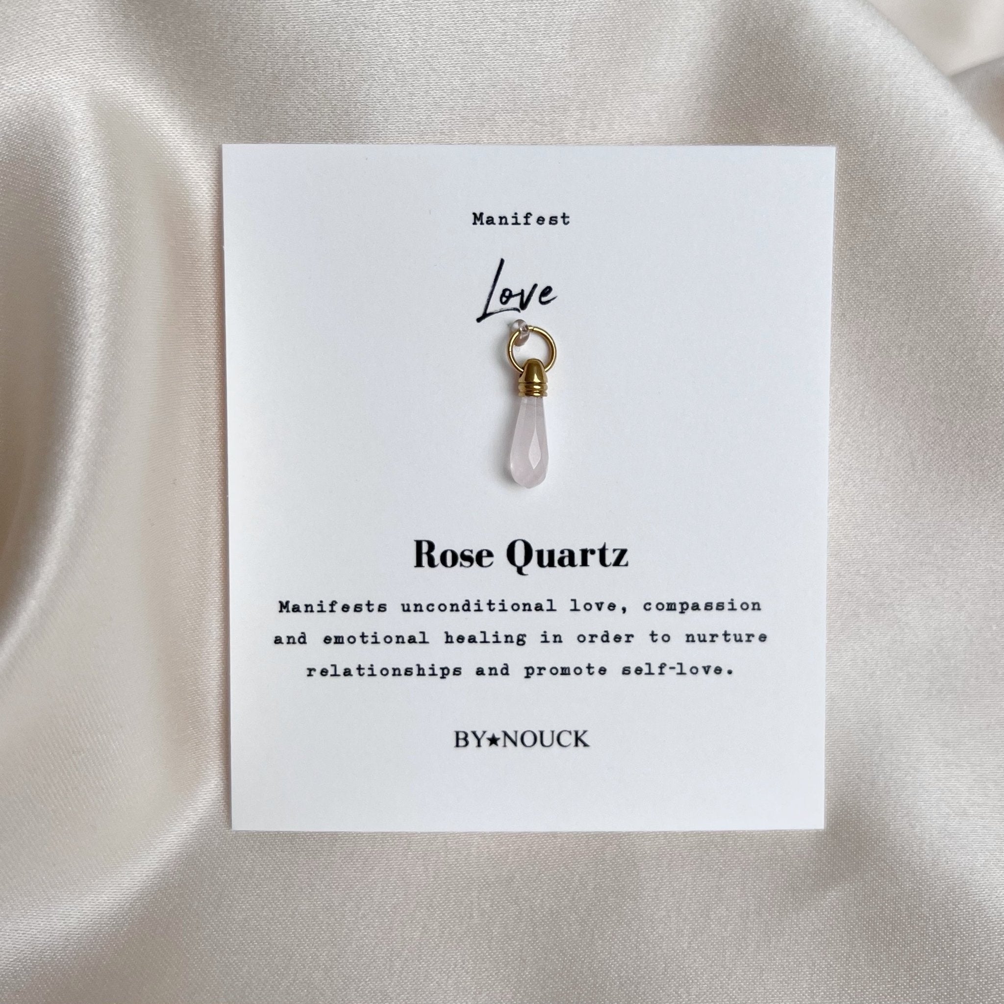 DYO Manifest Stone Rose Quartz - ByNouck Jewelry