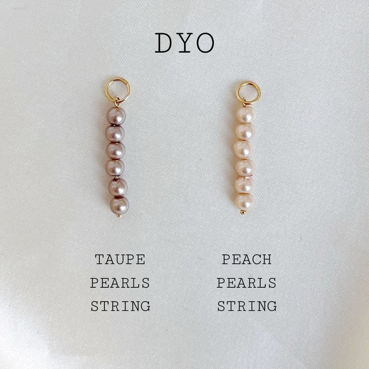 DYO Peach Pearls String - ByNouck Jewelry