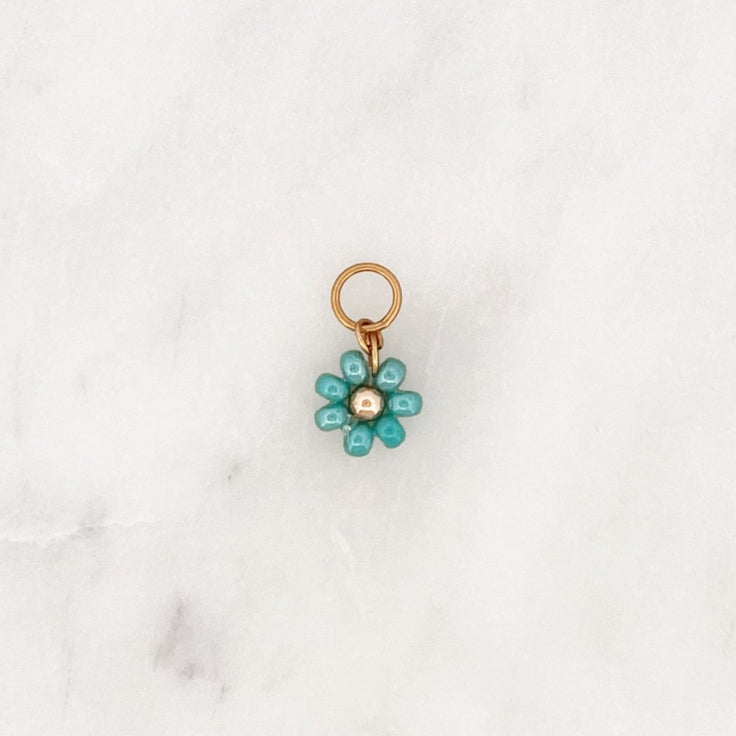DYO Turquoise Beads Flower - ByNouck Jewelry