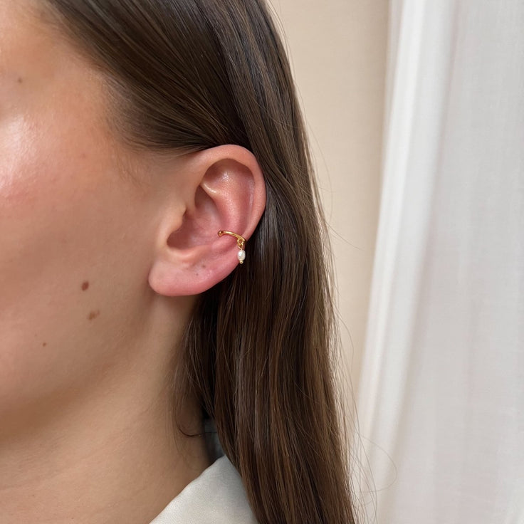 Ear Cuff Loop Pearl - ByNouck Jewelry