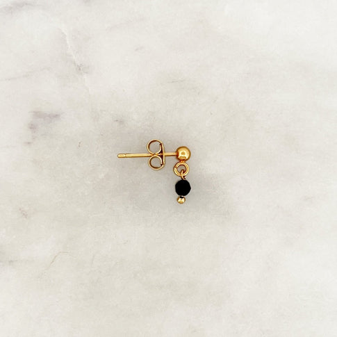 Earpin Black Bead - ByNouck Jewelry