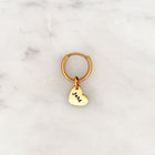 Gegraveerde Hart Oorbel