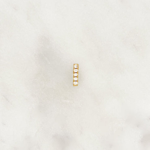 Earstud Clear Staple - ByNouck Jewelry