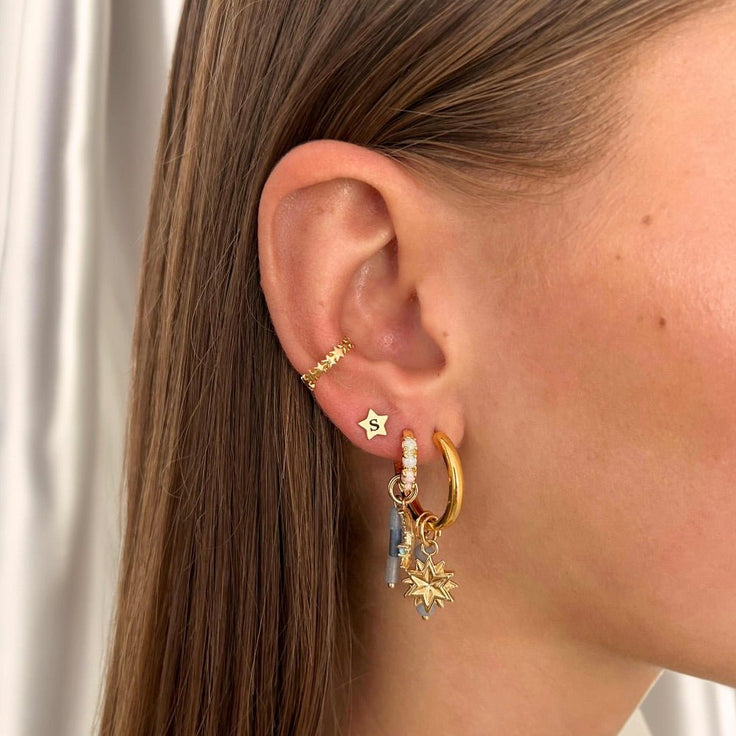 Engrave Earstud Star - ByNouck Jewelry