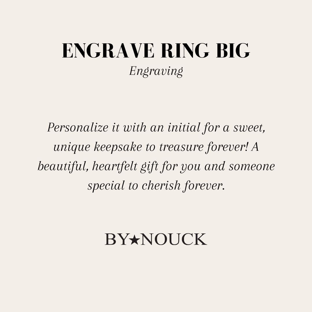 Engrave Ring Big - ByNouck Jewelry