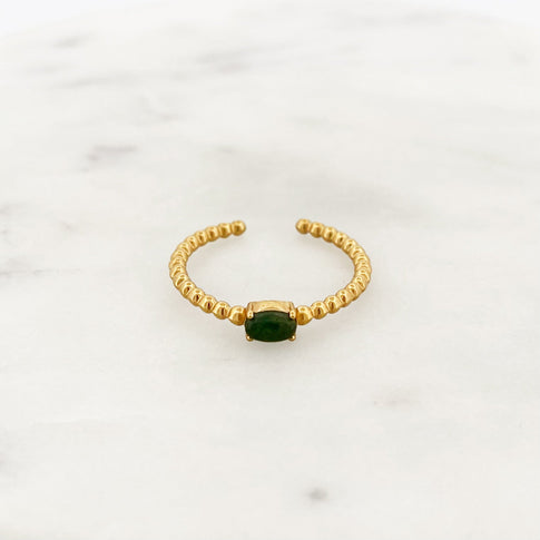 Green Quartz Ring - ByNouck Jewelry