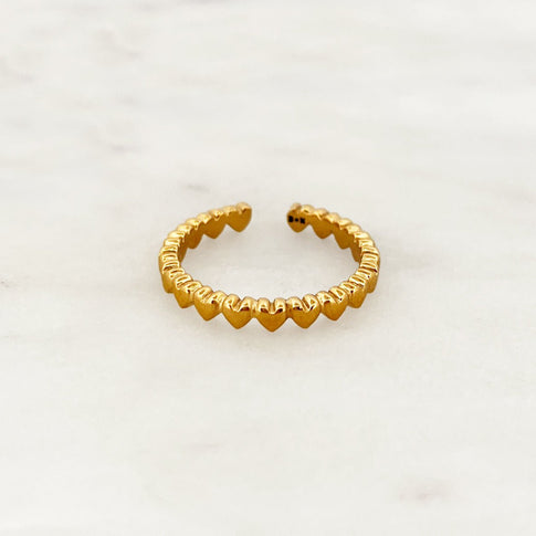 Hearts Stack Ring - ByNouck Jewelry
