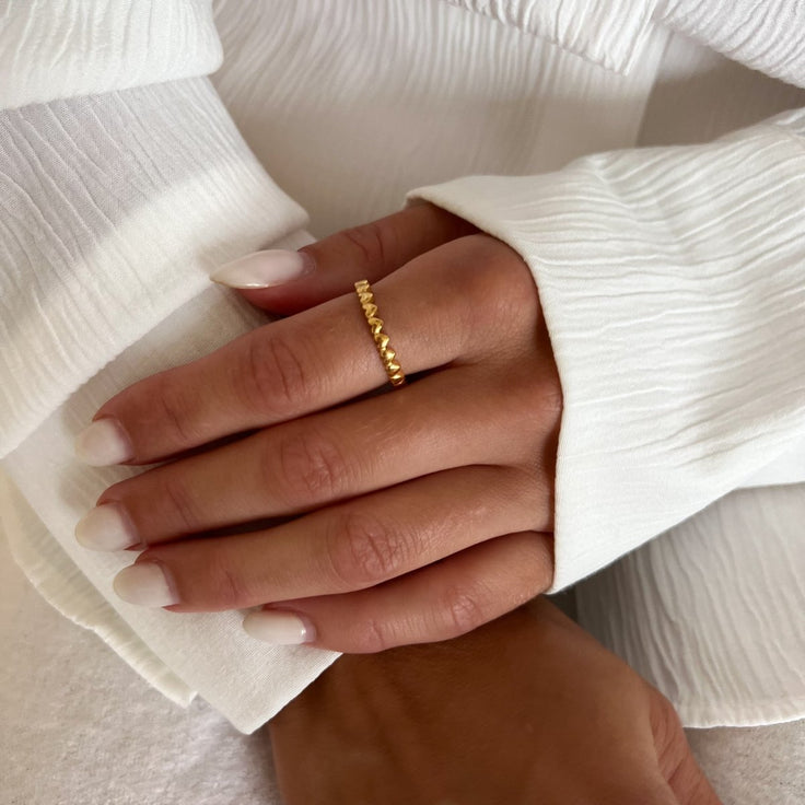 Hearts Stack Ring - ByNouck Jewelry
