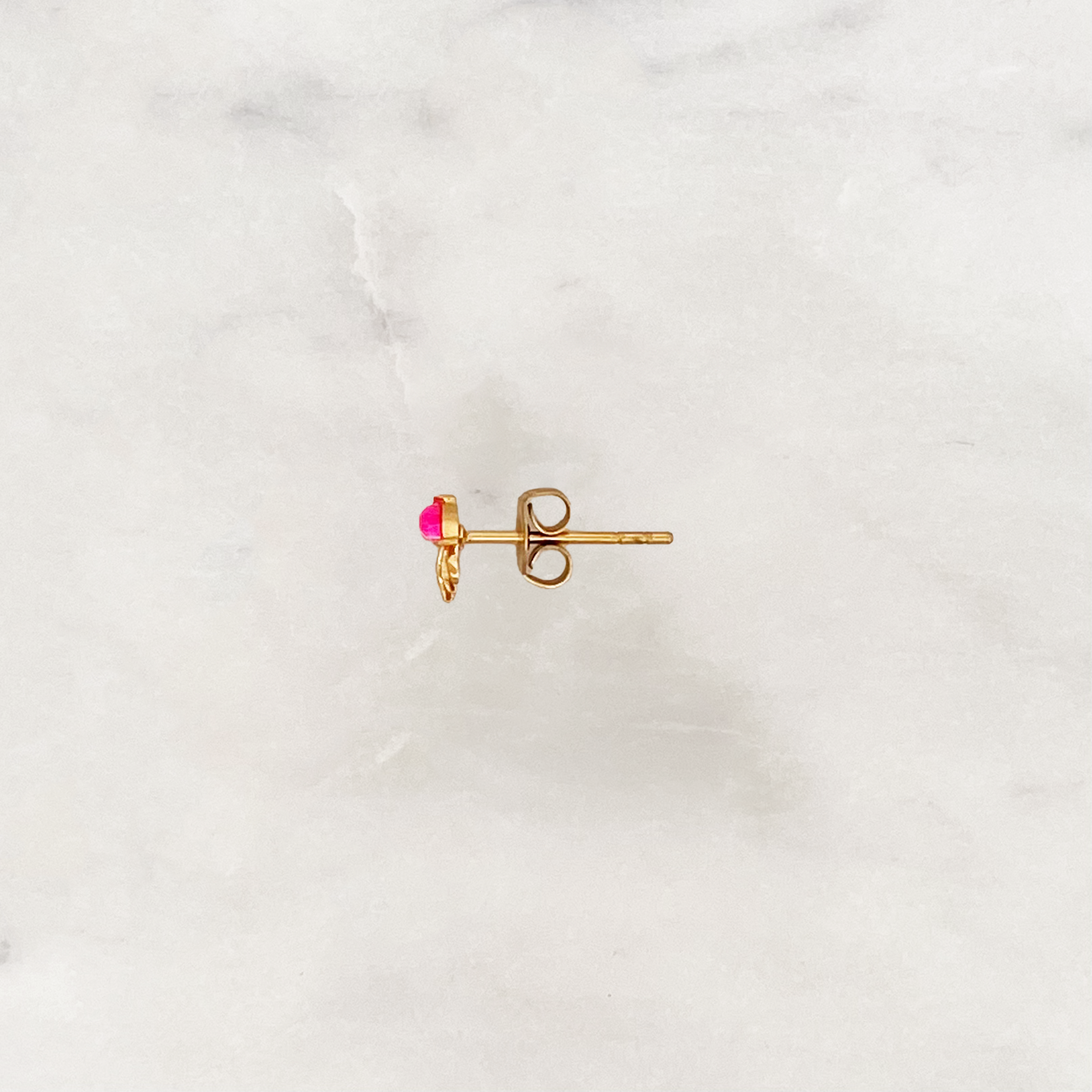 Earstud Pink Jellyfish