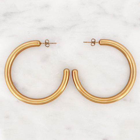 Large Tube Hoop Set - ByNouck Jewelry