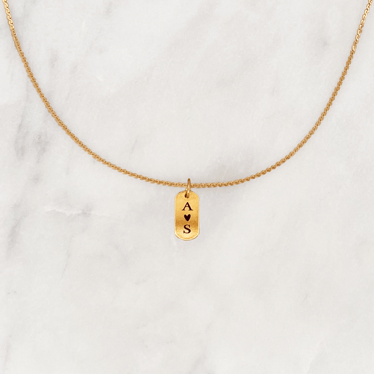 Necklace Engrave Tag Large - ByNouck Jewelry