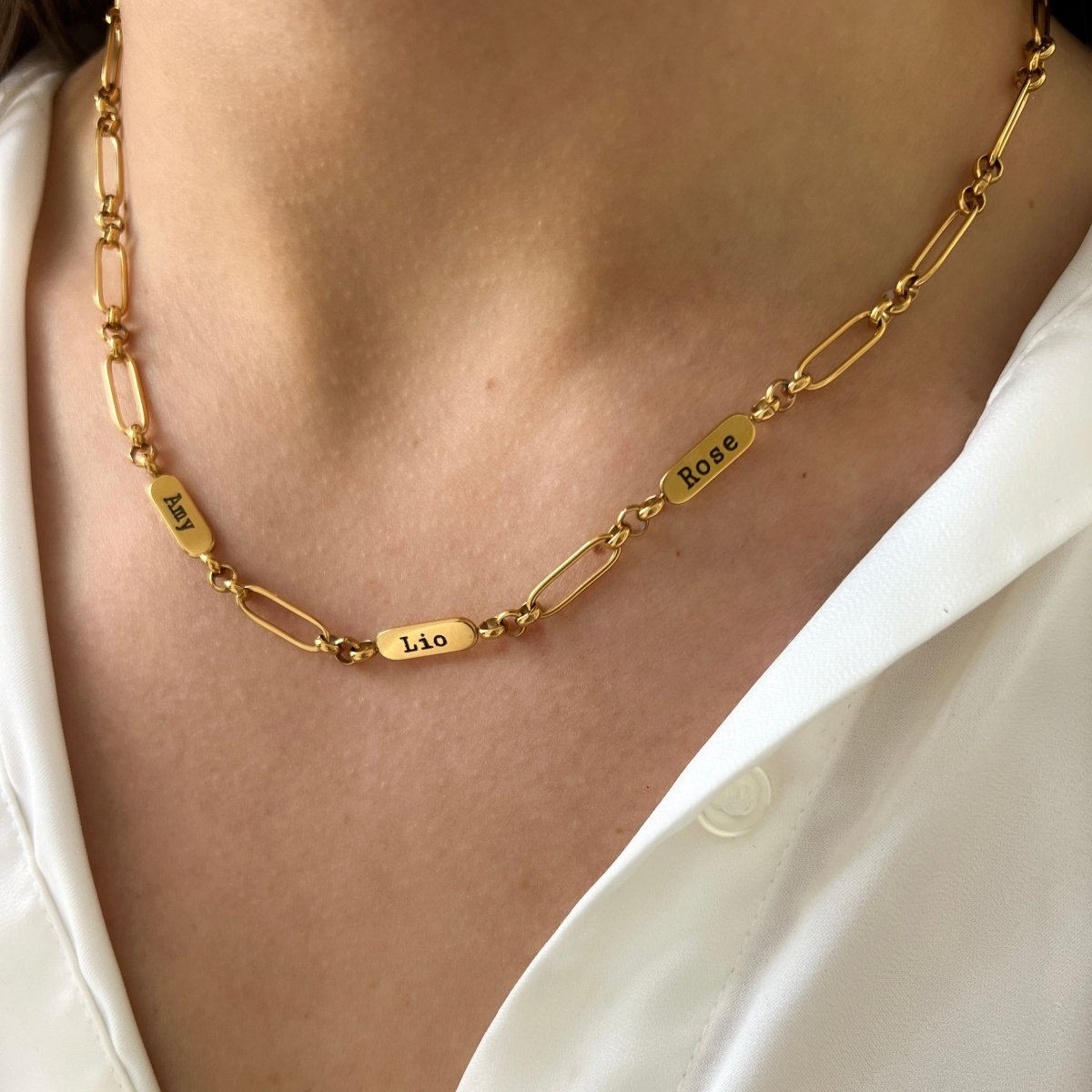 Necklace Engraved Tags - ByNouck Jewelry
