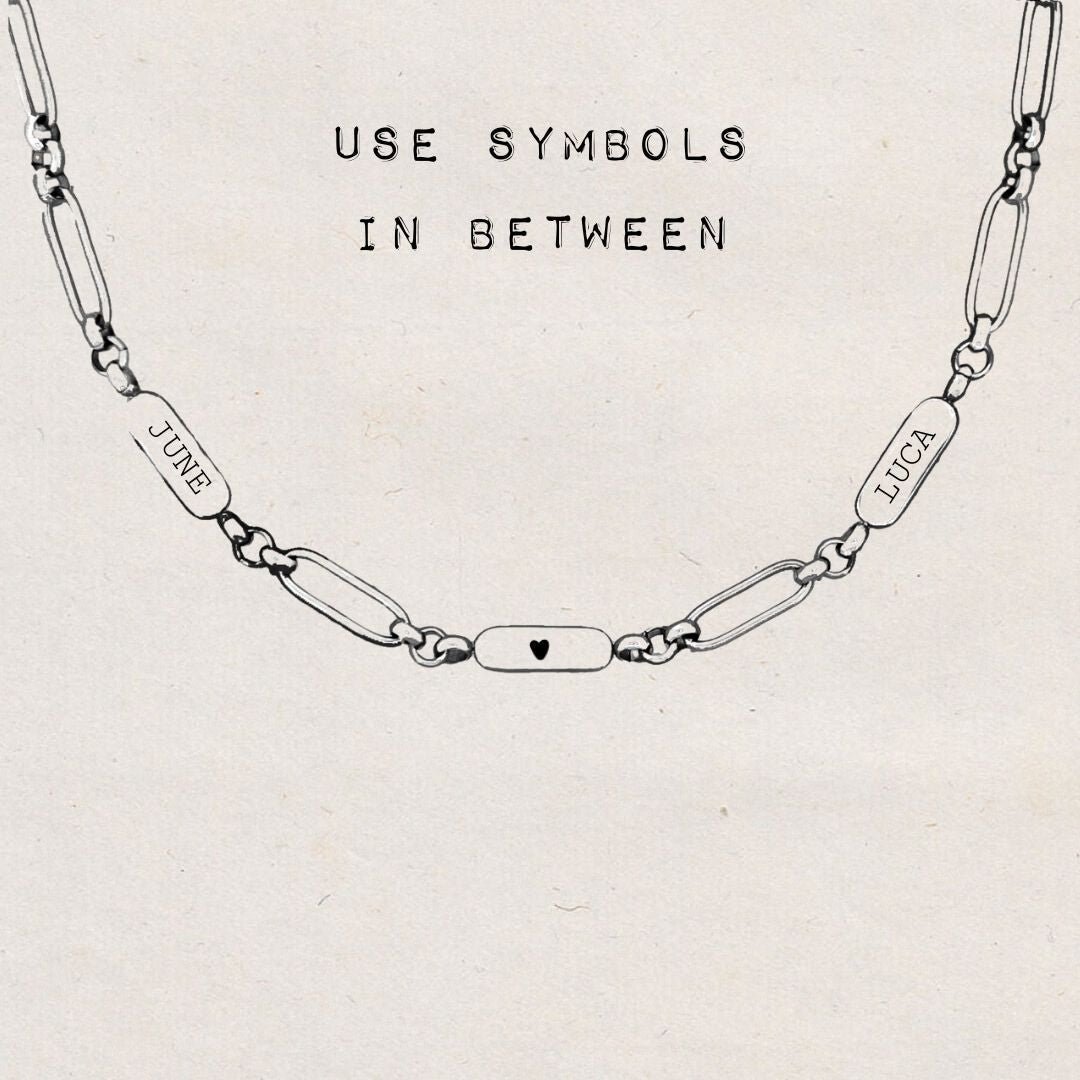 Necklace Engraved Tags - ByNouck Jewelry