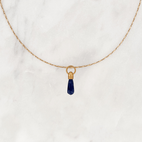 Necklace Manifest Stone Lapis Lazuli - ByNouck Jewelry