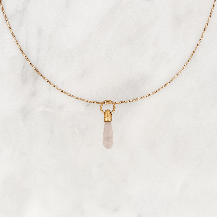 Necklace Manifest Stone Rose Quartz - ByNouck Jewelry