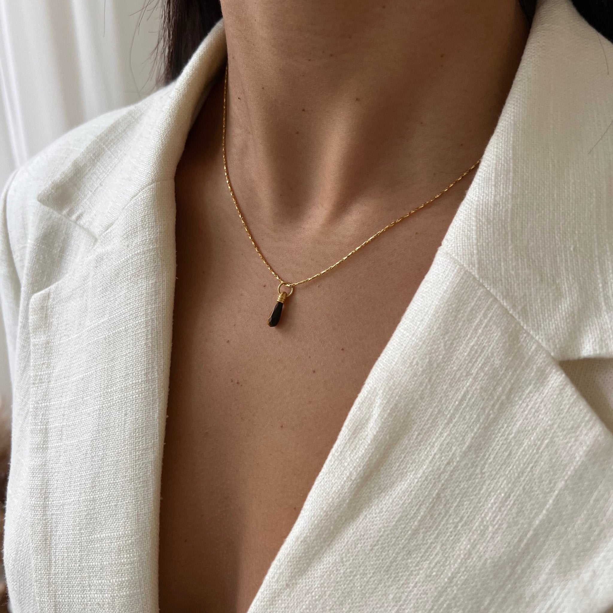 Necklace Manifest Stone Tiger’s Eye - ByNouck Jewelry