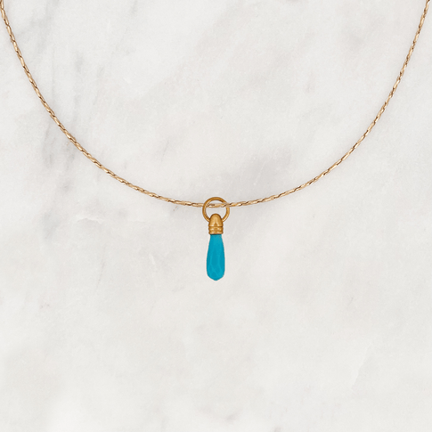 Necklace Manifest Stone Turquoise - ByNouck Jewelry