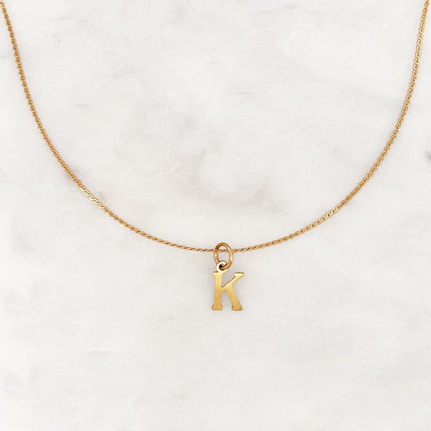 Necklace Medium Initial - ByNouck Jewelry