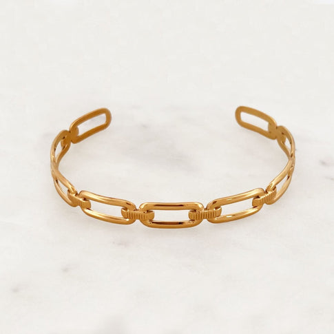 Oval Chain Bangle - ByNouck Jewelry
