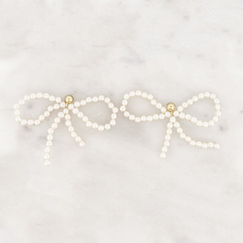 Pearl Bow Set - ByNouck Jewelry