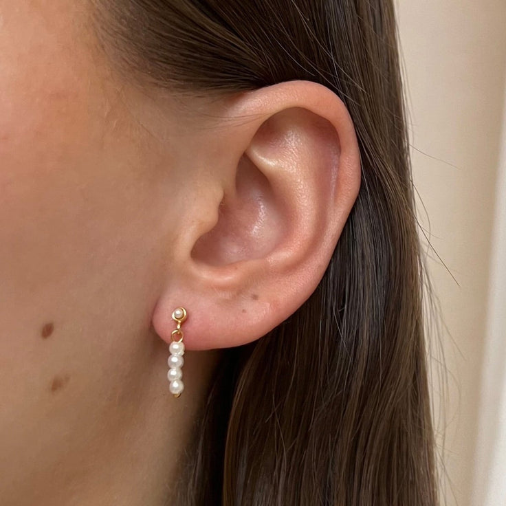 Pearl Earpin Beads - ByNouck Jewelry